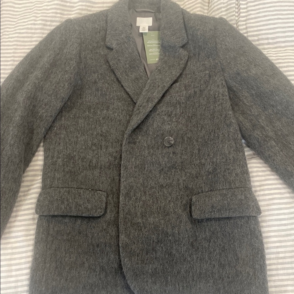 NWT Gray Wool Blazer H&M